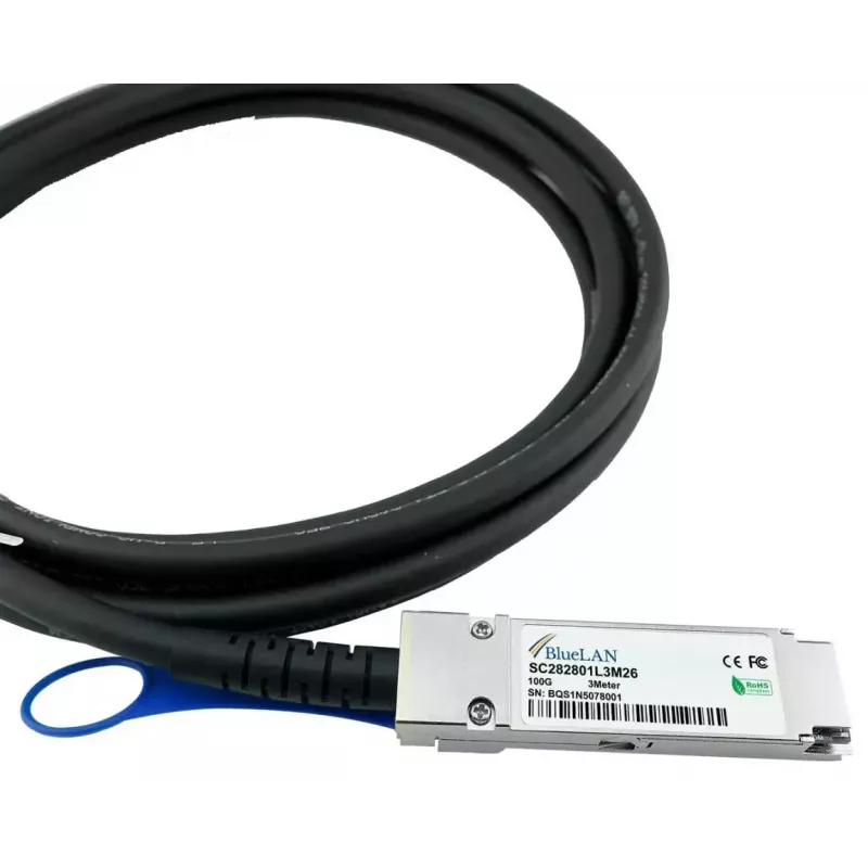 BlueOptics R9F77A-BL InfiniBand/Glasfaserkabel 1 m QSFP28 Stecker/Stecker