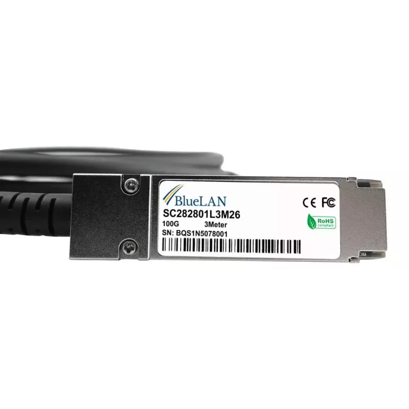 BlueOptics R9F77A-BL InfiniBand/Glasfaserkabel 1 m QSFP28 Stecker/Stecker