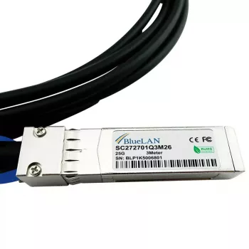 BlueOptics 25G-DACP-SFPZ5M-BL InfiniBand Glasfaserkabel 5 m SFP28 SFP28 DAC Schwarz