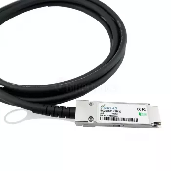 BlueOptics 40G-DACP-QSFP50CM-BL InfiniBand Glasfaserkabel 0,5 m QSFP Schwarz