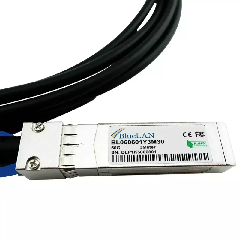 InfiniBand-/Lichtwellenleiterkabel BlueOptics SFP-50G-CU2M-BL 2 m SFP56 Stecker/Stecker