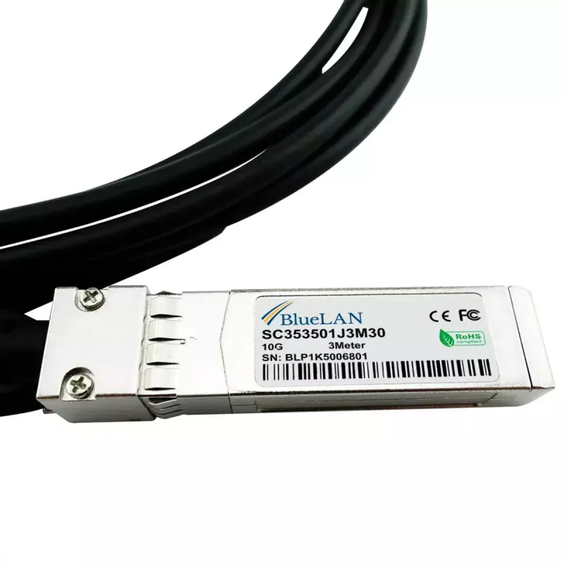 Glasfaserkabel BlueOptics FN-CABLE-SFP+1-BL SFP+ LC/UPC 1 m Schwarz