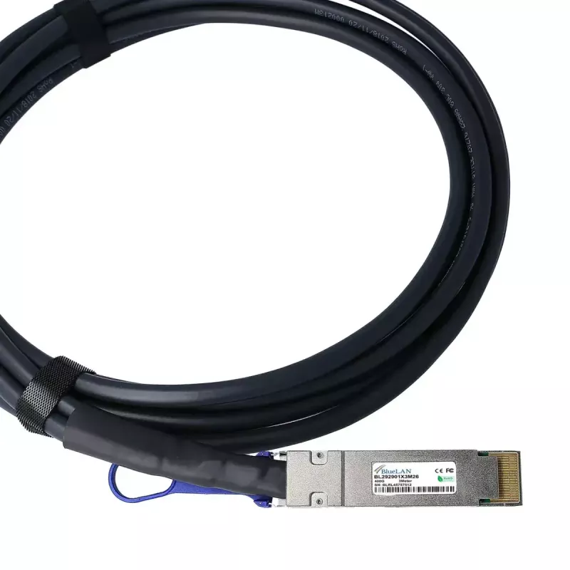DAC-Kabel BlueOptics PAN-QSFPDD-DAC-2M-BL QSFP-DD InfiniBand 2 m Schwarz