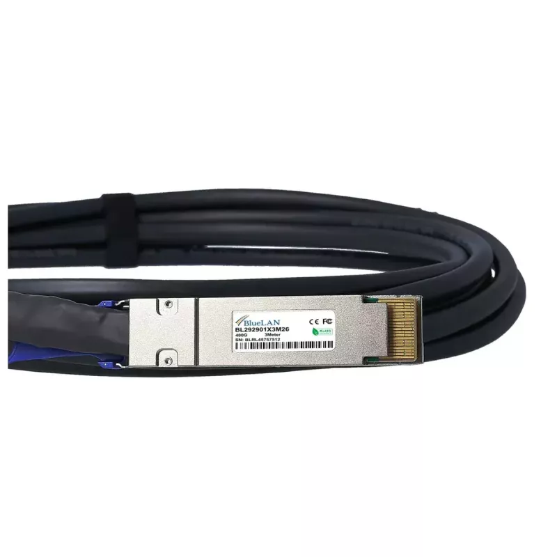 DAC-Kabel BlueOptics PAN-QSFPDD-DAC-2M-BL QSFP-DD InfiniBand 2 m Schwarz
