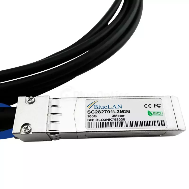 Netzwerkkabel BlueOptics 470-ABQF-BL QSFP28 4xSFP28 InfiniBand 2m Schwarz