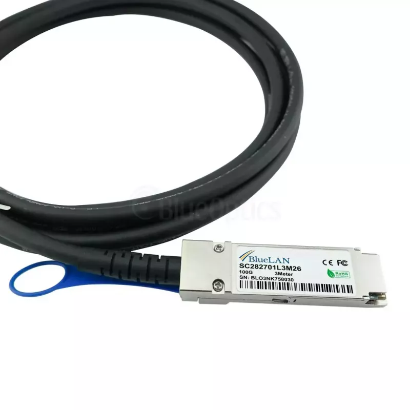 Netzwerkkabel BlueOptics 470-ABQF-BL QSFP28 4xSFP28 InfiniBand 2m Schwarz