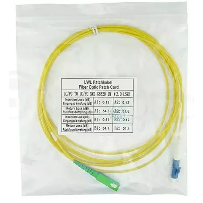 BlueOptics SFP2122BU2MS InfiniBand Glasfaserkabel 2 m LC SC Gelb