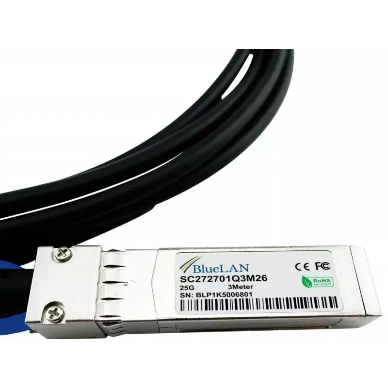BlueOptics SFP-H25G-CU5M-BL InfiniBand-Glasfaserkabel 5 m SFP28 Schwarz