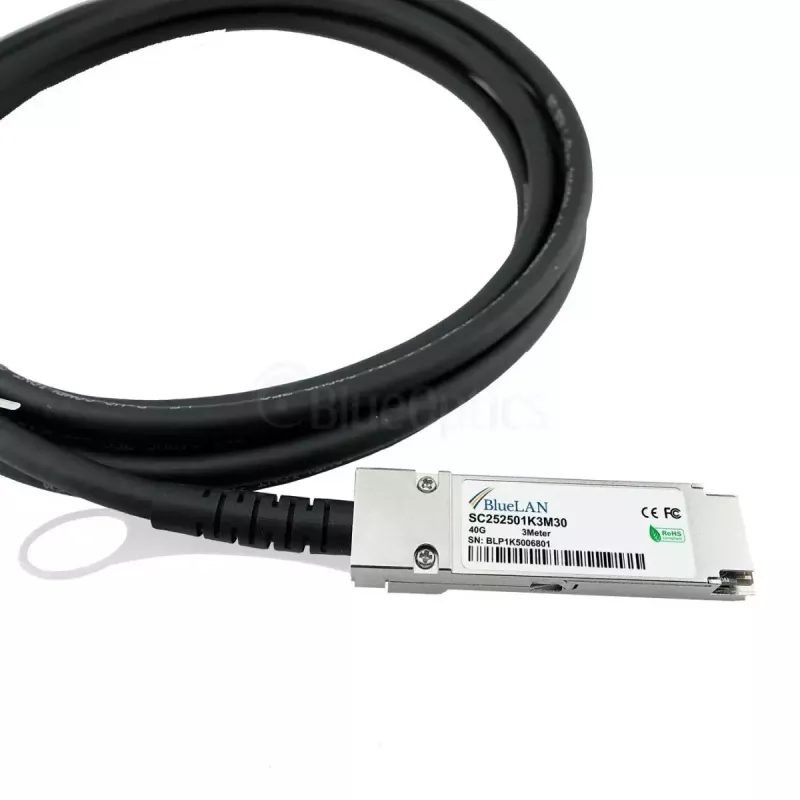 Netzwerkkabel BlueOptics JG328A-BL QSFP InfiniBand 5m Schwarz