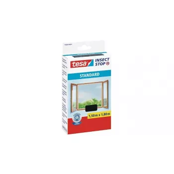 Moskitonetz Tesa 55680-01 für Fenster, anthrazit, 1500×1800 mm