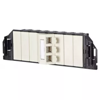 Anschlusseinheit RJ-45 MetzConnect 1309310301-E Schwarz Weiß Kategorie 6e