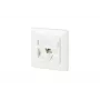 RJ-45 Netzwerkdose BTR NETCOM 130B11D11002-E Weiß