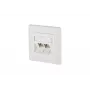 RJ-45 Netzwerkdose BTR NETCOM 130B12D21002-E Weiß