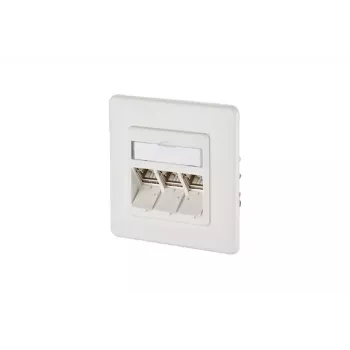 Wandsteckdose RJ-45 BTR NETCOM 130B12D31002-E Weiß