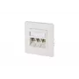 Wandsteckdose RJ-45 BTR NETCOM 130B12D31002-E Weiß