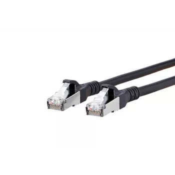 Netzwerkkabel METZ CONNECT Cat6A 5m Schwarz