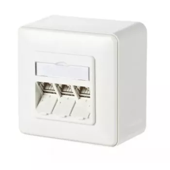 RJ-45 Steckdose METZ CONNECT 130B11D30002-E Weiß