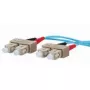 Glasfaserkabel METZ CONNECT 151J1EOEO20E 2x SC OM3 2 m Aqua