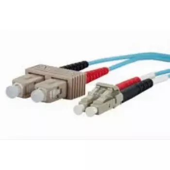 Glasfaserkabel METZ CONNECT 151J1EOJO20E 2x SC 2x LC OM3 2 m Aqua
