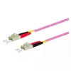 Lichtwellenleiterkabel METZ CONNECT 151S1JOJO50E 5 m LC Violett