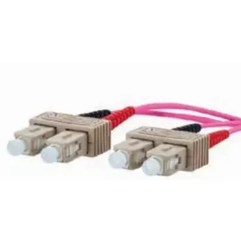 Glasfaserkabel METZ CONNECT 151S1EOEO20E 2x SC OM4 2 m Pink
