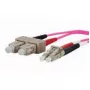 Glasfaserkabel METZ CONNECT 151S1EOJO10E 2x SC 2x LC OM4 1 m Pink