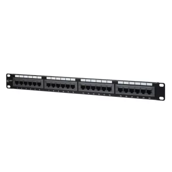 Patchpanel MetzConnect 130A08-AP29-E 24-Port RJ-45 Cat5e 1U schwarz