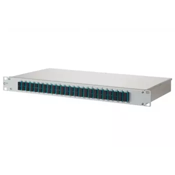 Patchfeld 1U BTR METZ CONNECT 150255BA24-E mit SC-Anschlüssen, Rack-Montage 482,6×44,5×242,5 mm