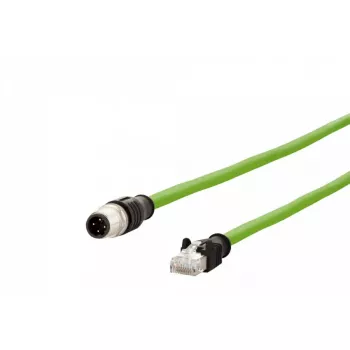 Netzwerkkabel METZ CONNECT 142M4D15100 RJ-45 M12 Cat5e 10 m Grün