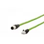 Netzwerkkabel METZ CONNECT 142M4D15100 RJ-45 M12 Cat5e 10 m Grün