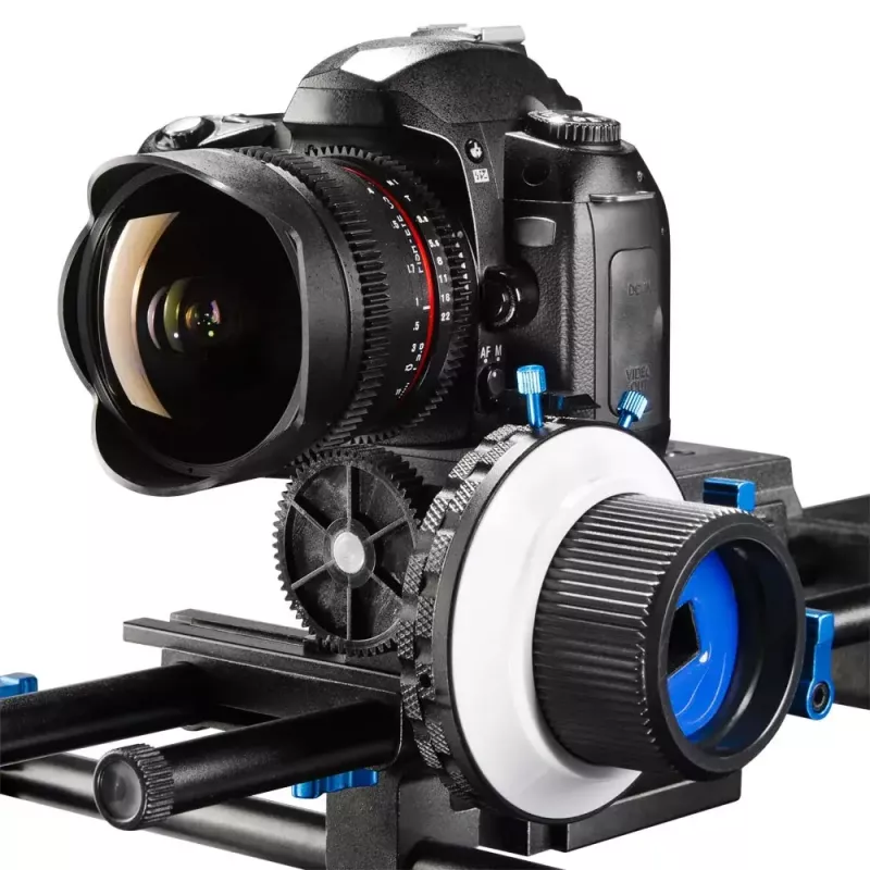 Walimex Follow Focus F3 Schwarz Blau Weiß Aluminium Kunststoff 460 g