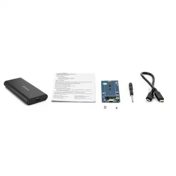 SSD-Gehäuse Fantec NVMe31 Schwarz M.2