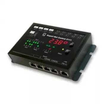 gude Net Control Gude 2111-2 Netzwerk-Relaiscontroller — 4x Relaisausgänge, 12x passive Signaleingänge