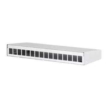 Patch Panel Zubehör METZ CONNECT 130861-1602KE Wandmontage Weiß Aluminium Stahl Zink