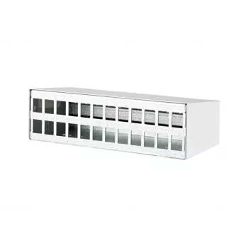 Patch Panel Zubehör Metz Connect 130861-2402KE Wandmontage Aluminium Stahl Zink