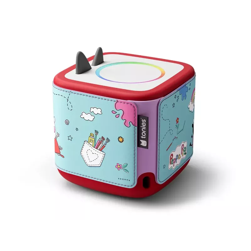 Schutzhülle für tonies MP3/MP4-Player von Boxine, Modell 11001269, mehrfarbig Silikon und veganes Leder, 475×100×1 mm