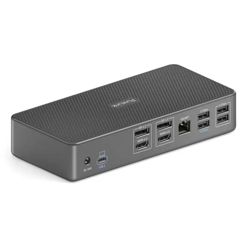 Laptop-Dock PureLink VL-D210DL USB 3.2 Gen 2 Type-C Grau 96W