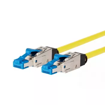 Netzwerkkabel METZ CONNECT 13084H1077-E 1m Cat8.1 S/FTP Gelb