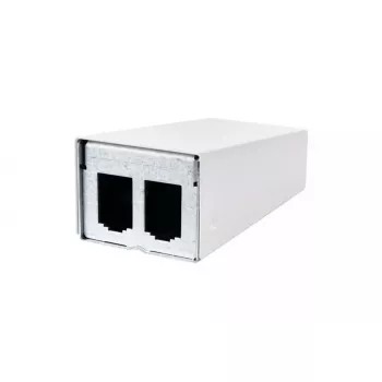 Patchpanel-Zubehör METZ CONNECT 130861-0202-E Wandmontage Weiß Aluminium Zinkstahl