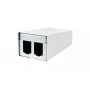 Patchpanel-Zubehör METZ CONNECT 130861-0202-E Wandmontage Weiß Aluminium Zinkstahl