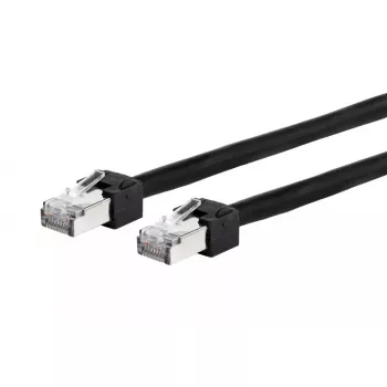 Netzwerkkabel Metz Connect 13084FA000-E 10m Cat5e S/UTP Schwarz