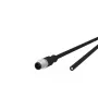 Sensor-/Aktor-Kabel METZ CONNECT 142MDA10020 M12 Stecker Standard 2 m Schwarz