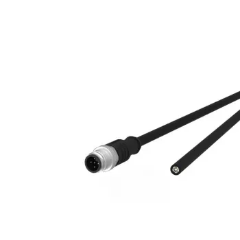 Sensor-/Aktorkabel METZ CONNECT 142MDA10100 M12 Standard Stecker, 10 m, Schwarz