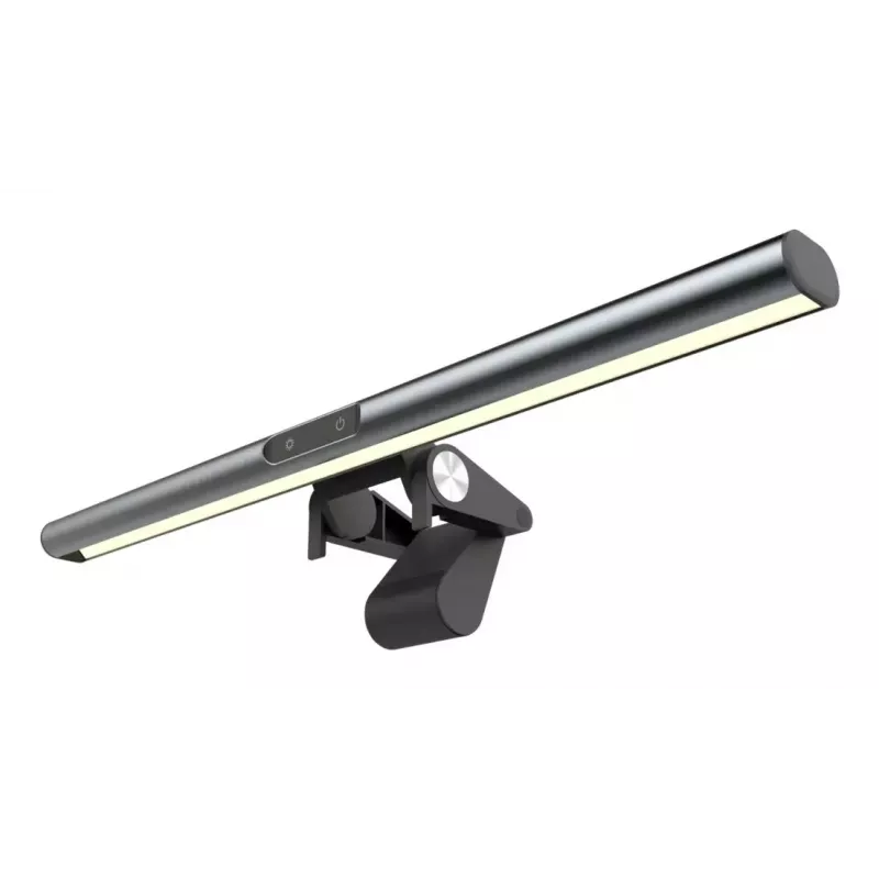 Monitorleuchte 4smarts 541710 — Schwarz/Silber, 400 lm, USB 5V, 402×38×91 mm