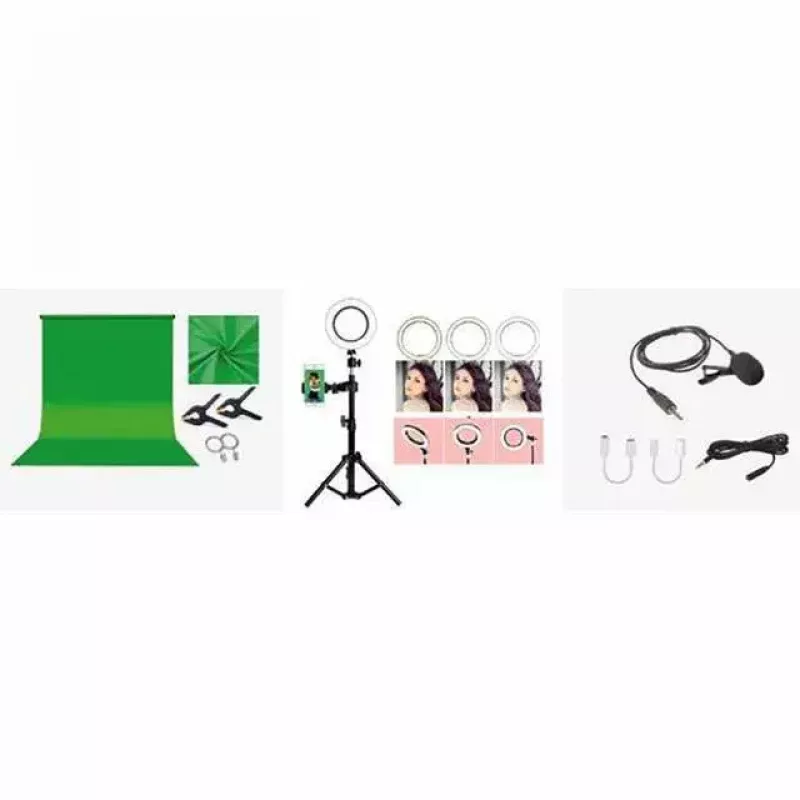 Greenscreen EASYPIX MyStudio 62020 tragbar leicht – faltbarer Hintergrund für Foto und Video