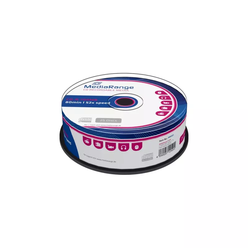 CD-R MediaRange MR201 700 MB 52x 25 St.