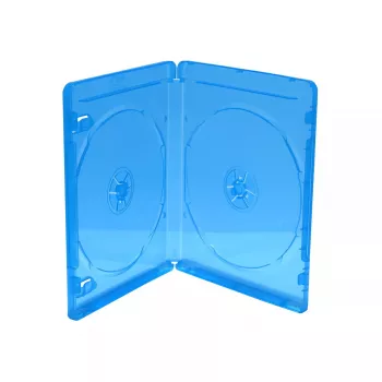 MediaRange Blu-ray-Hülle für 2 Discs Blau