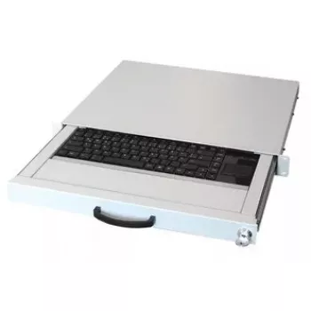 Tastatur AIXCASE AIX-19K1UKDETP-W USB PS/2 QWERTZ Deutsch Weiß