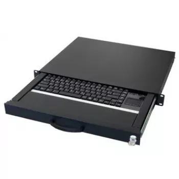 Tastatur AIXCASE AIX-19K1UKUSTP-B USB QWERTY US-Englisch Schwarz
