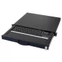 Tastatur AIXCASE AIX-19K1UKUSTP-B USB QWERTY US-Englisch Schwarz